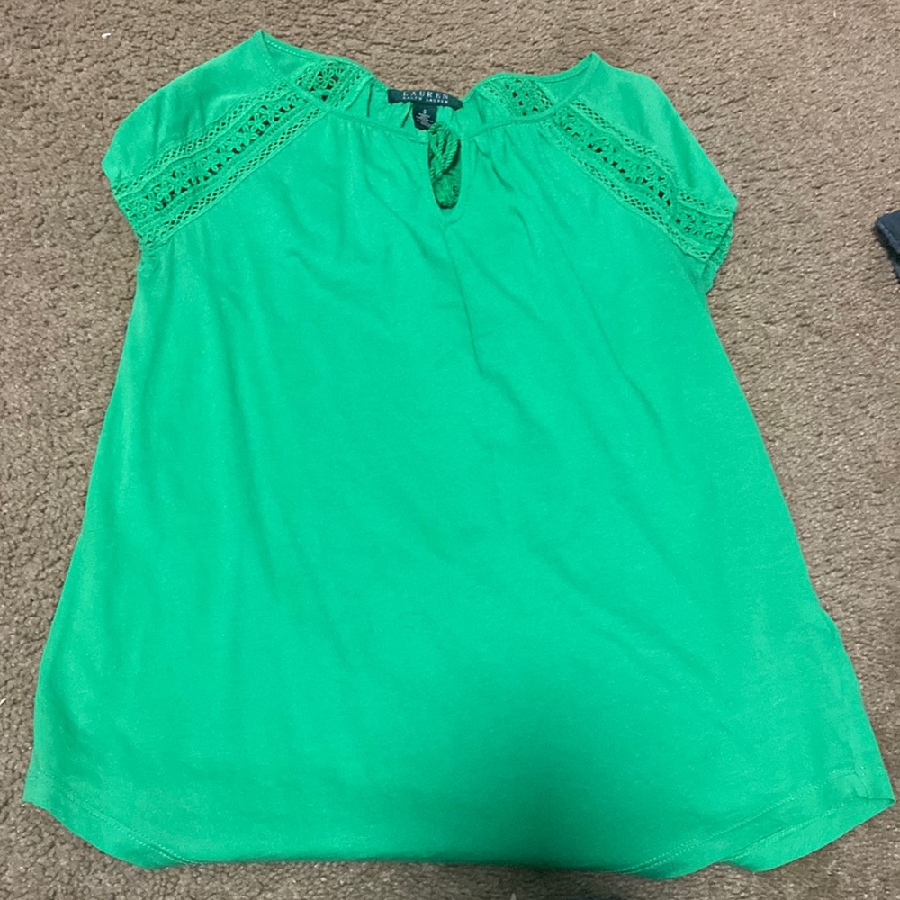 Ralph Lauren green top size small